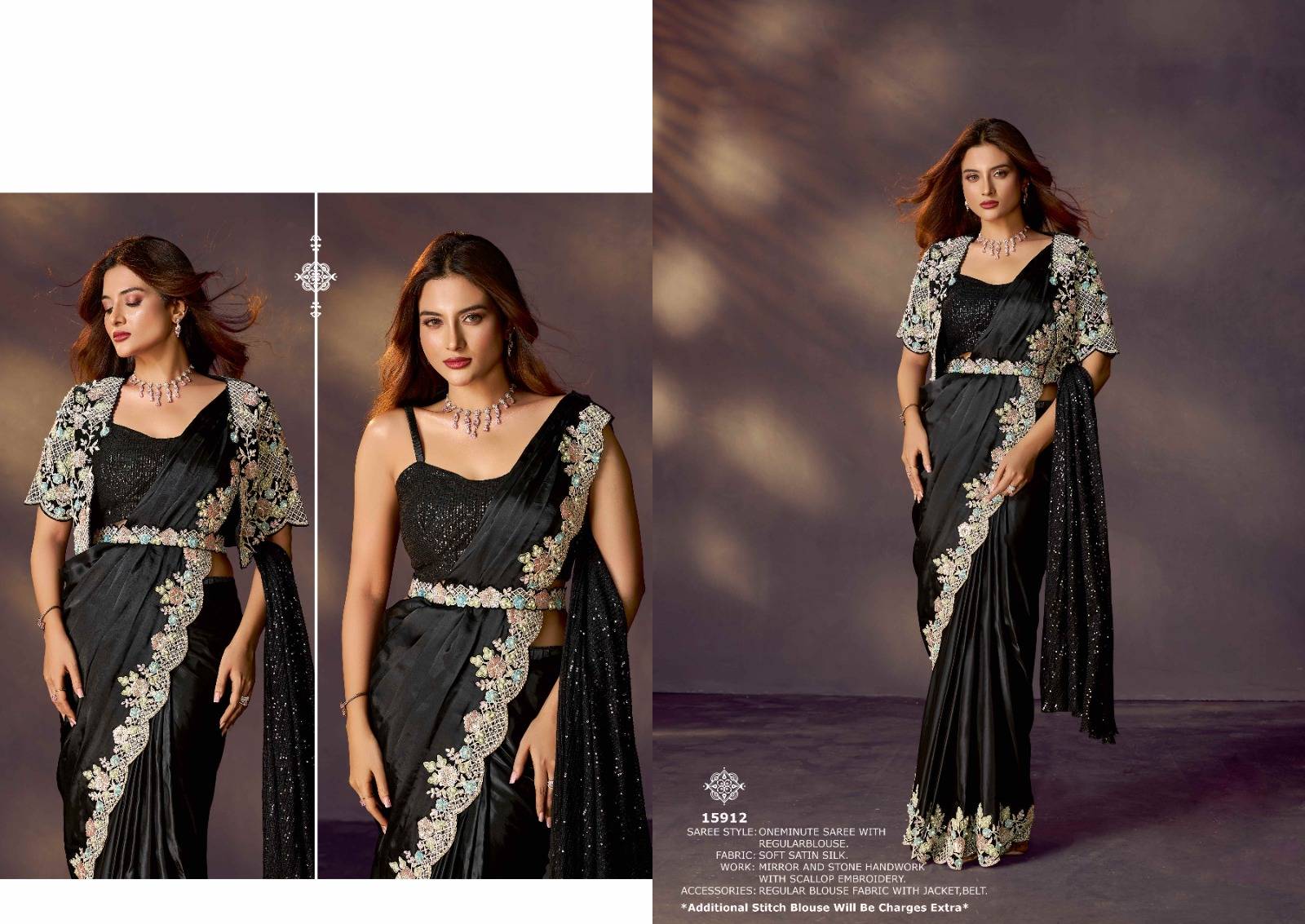 MOHMANTHAN ODYSSEY 15900 by Mahotsav 15907 to 15920 Series Indian Traditional Wear & Occasional Stitched Sarees At Wholesale Price